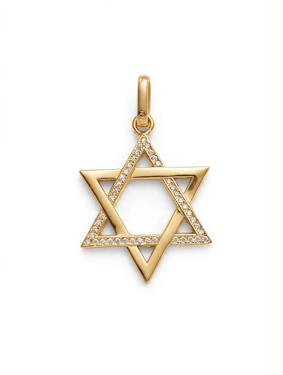 Star of David Pendent 18k solid Gold