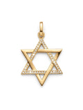 Star of David Pendent 18k solid Gold
