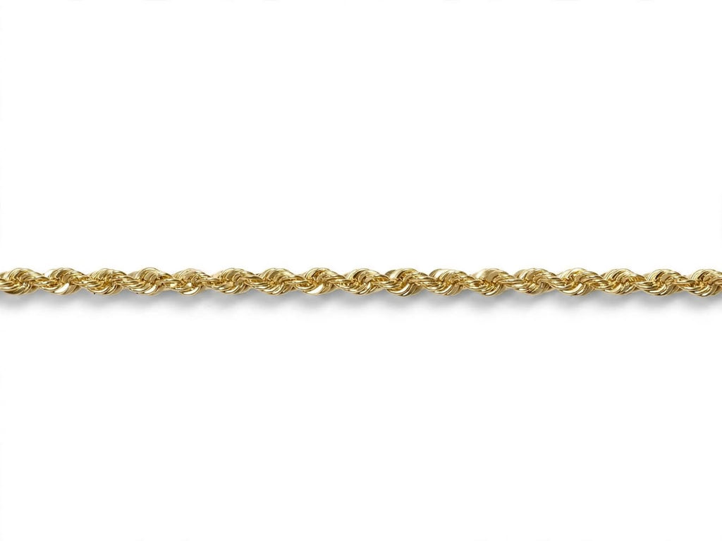 Rope Chain Bracelet - Solid 14K Gold