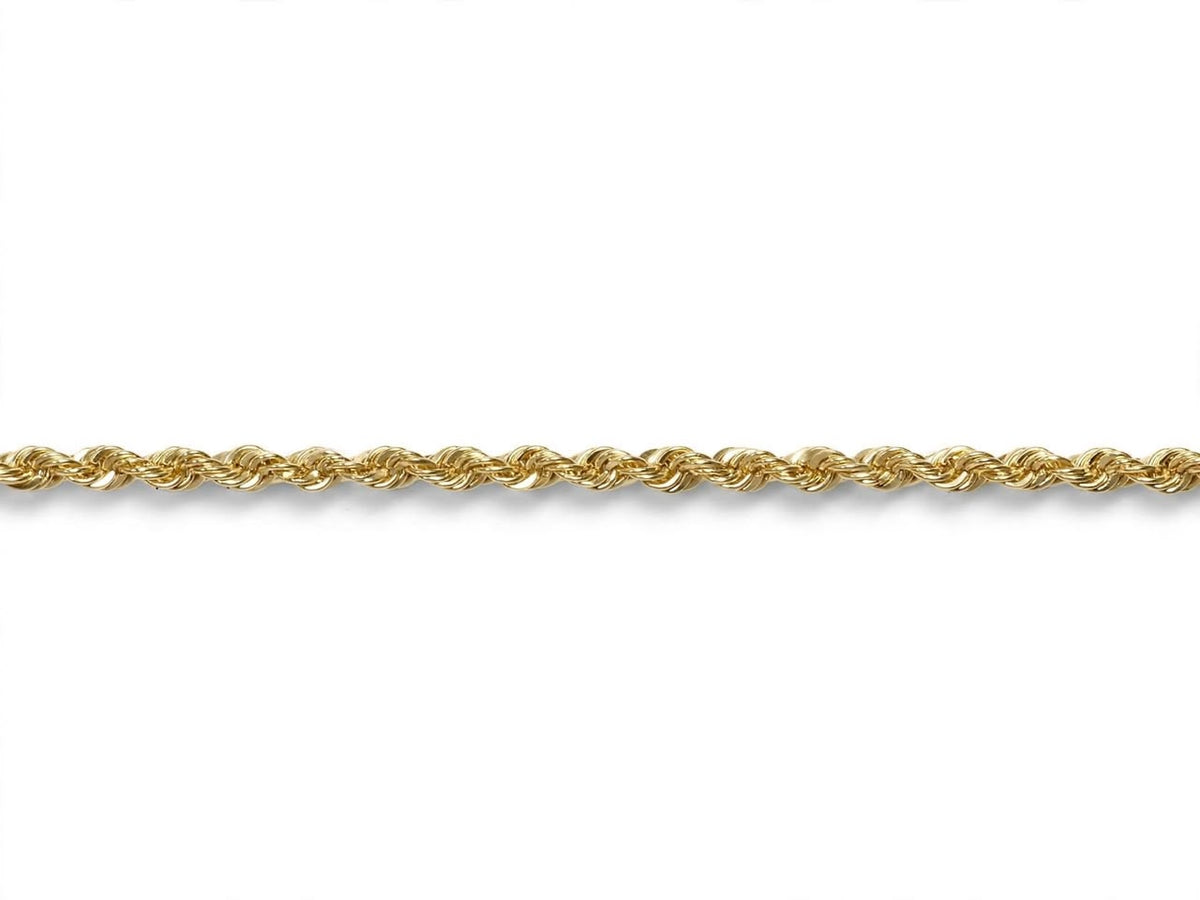 Rope Chain Bracelet - Solid 14K Gold