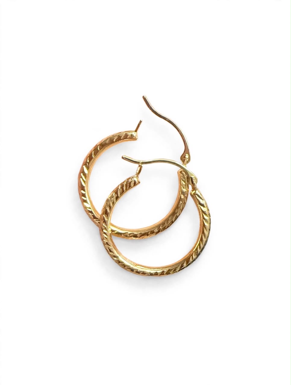 Vintage Hoop 14k pure Gold
