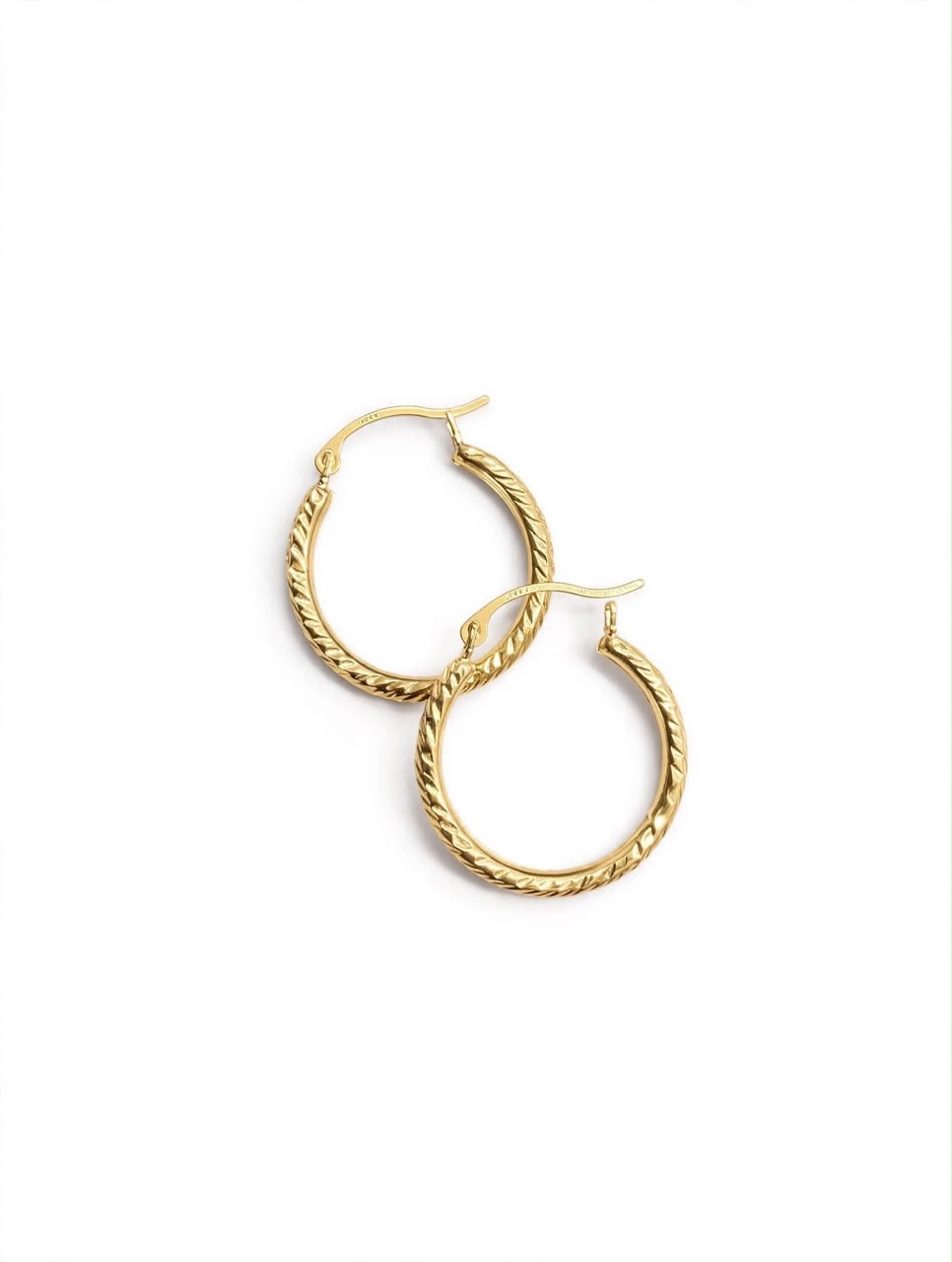 Vintage Hoop 14k pure Gold