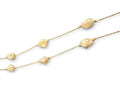 Baroque Pearl Station Necklace 14k pure Gold whit pearls