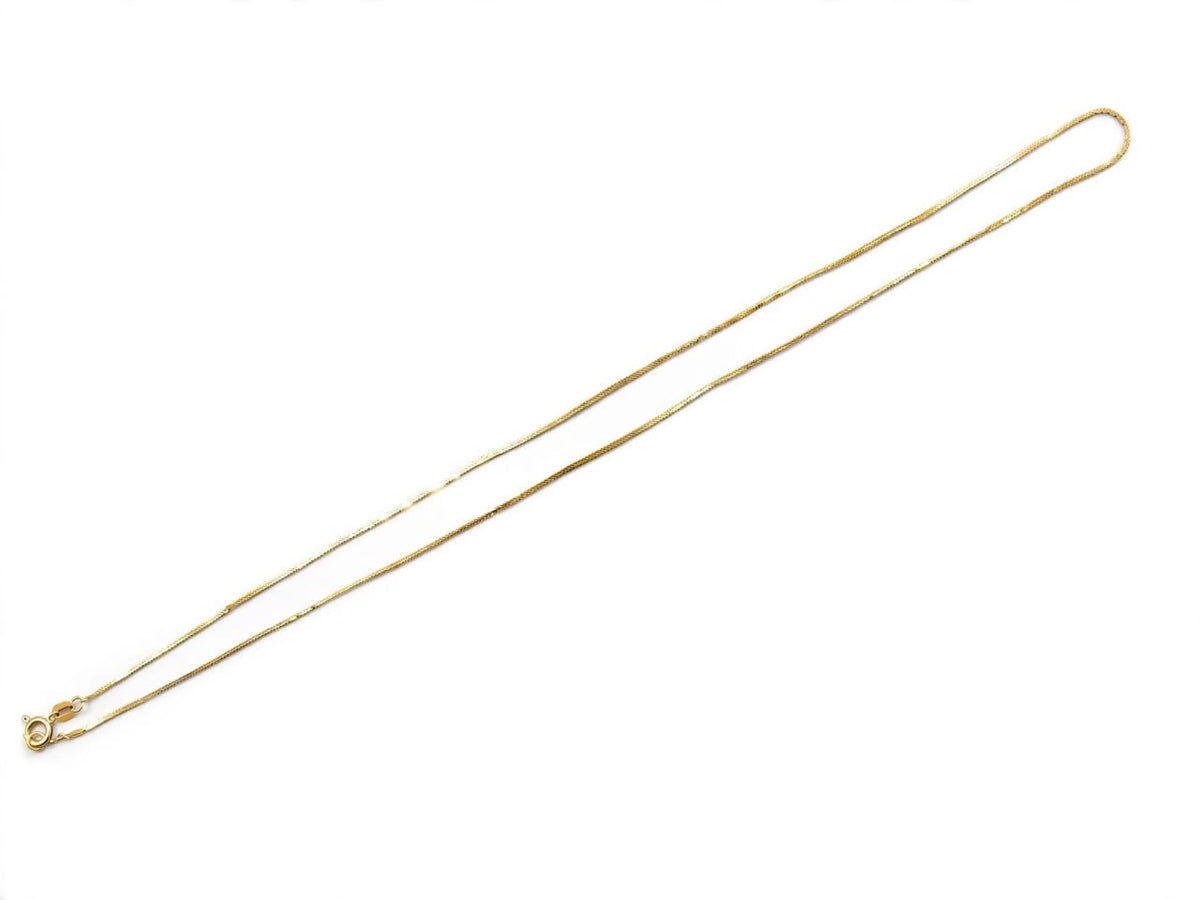 Serpentine  Cobra chain 14k Italian solid Gold