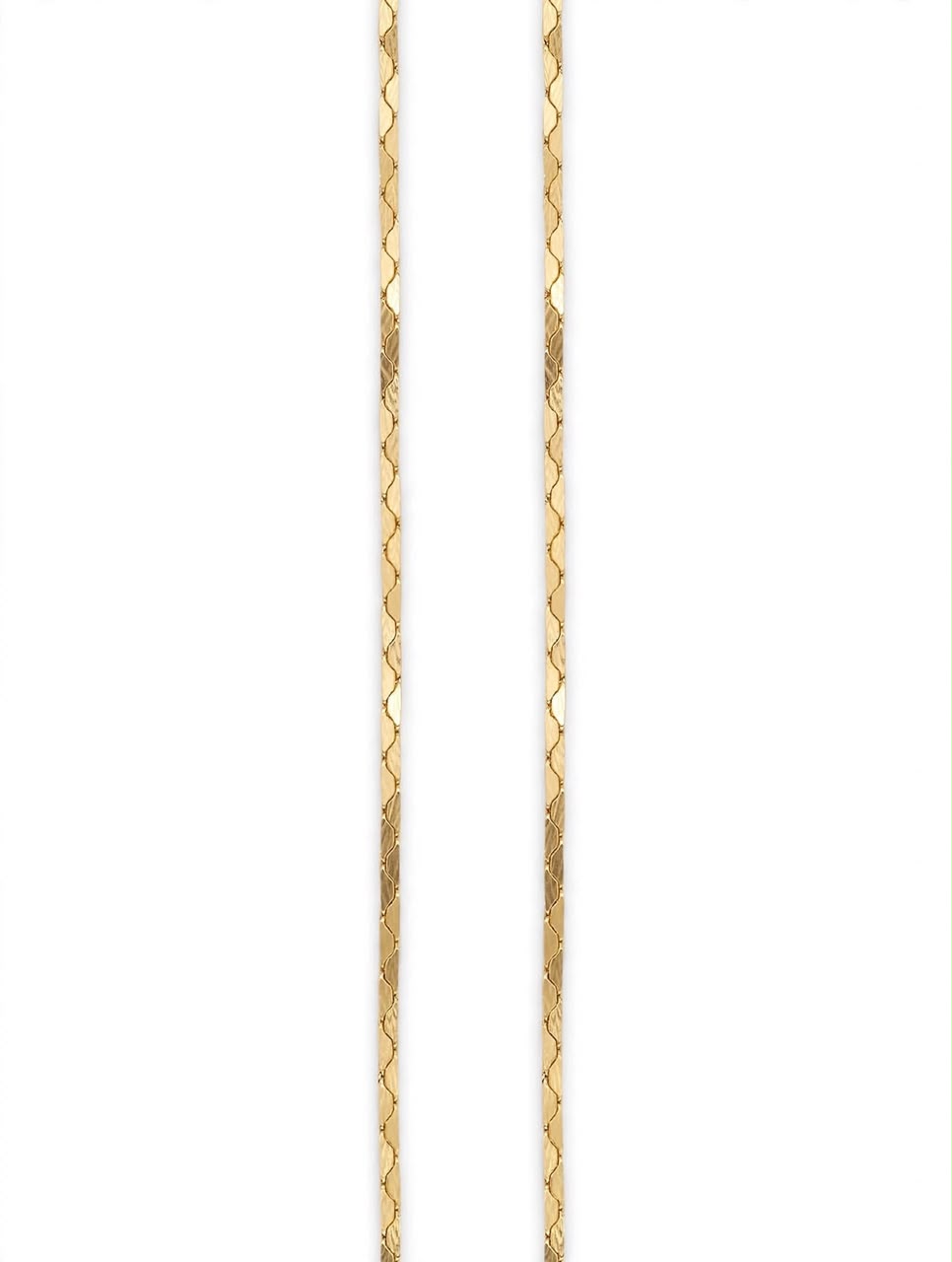 Serpentine  Cobra chain 14k Italian solid Gold