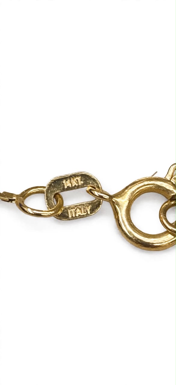 Serpentine  Cobra chain 14k Italian solid Gold