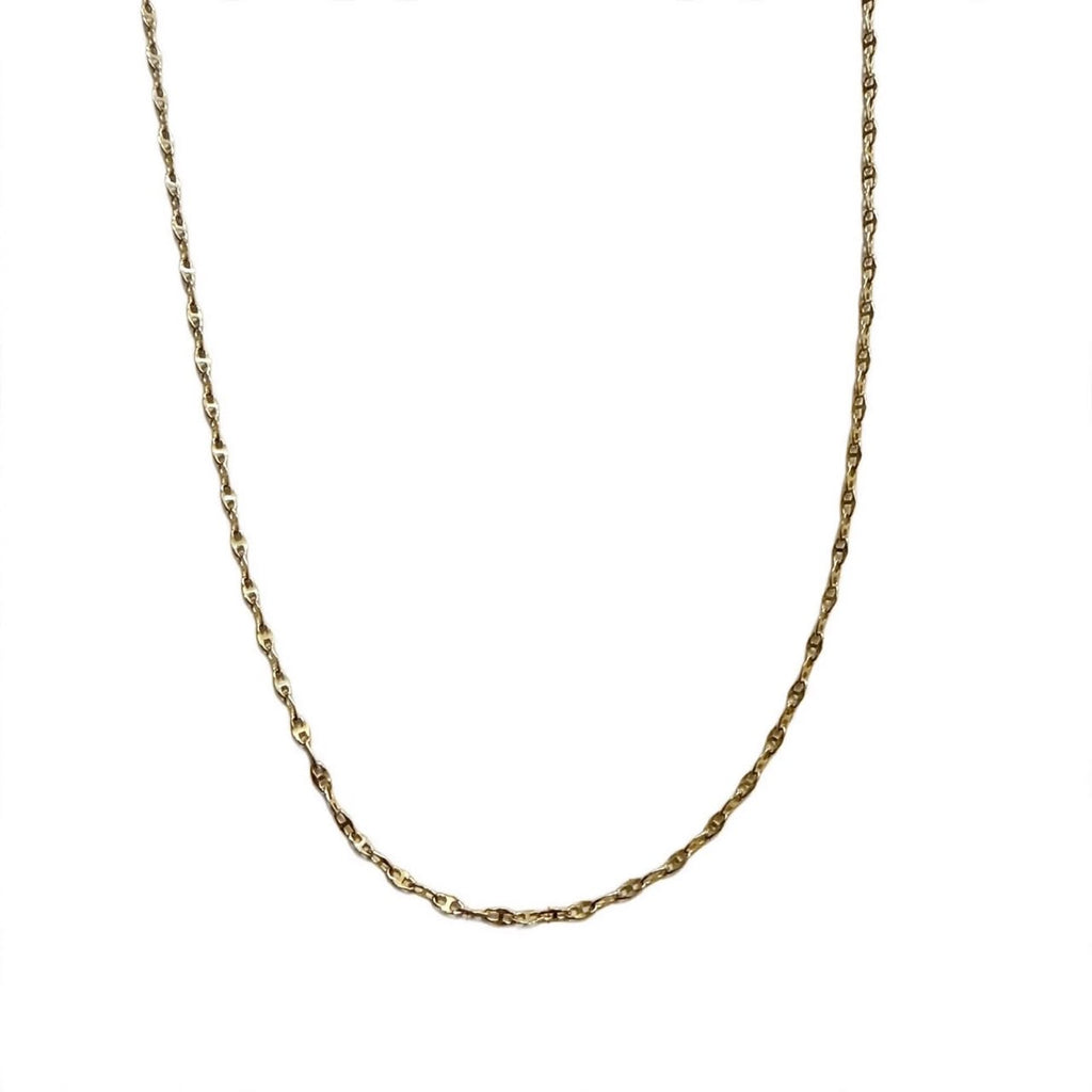 Flat Mariner Anchor Gucci Mariner Chain 14K Pure Gold