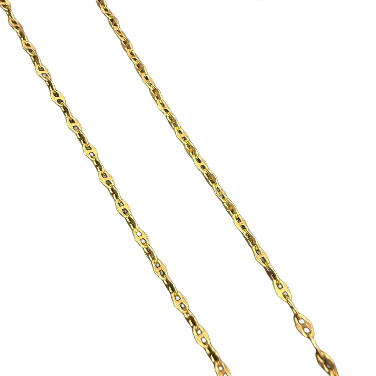 Flat Mariner Anchor Gucci Mariner Chain 14K Pure Gold