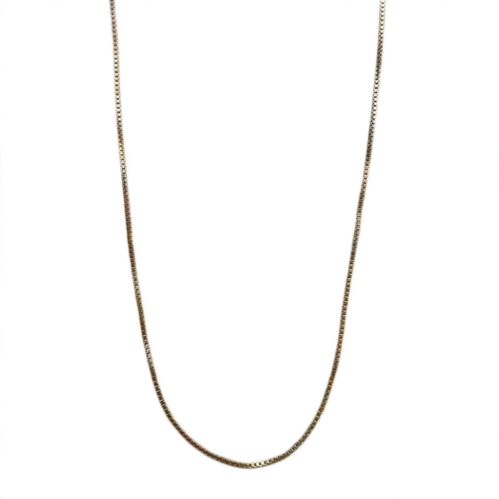 Box chain 14k pure gold Vintage 90s