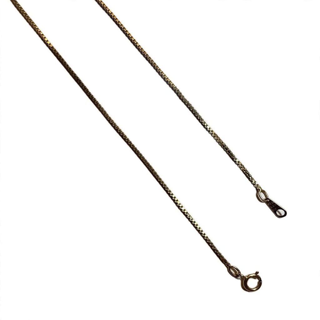 Box chain 14k pure gold Vintage 90s