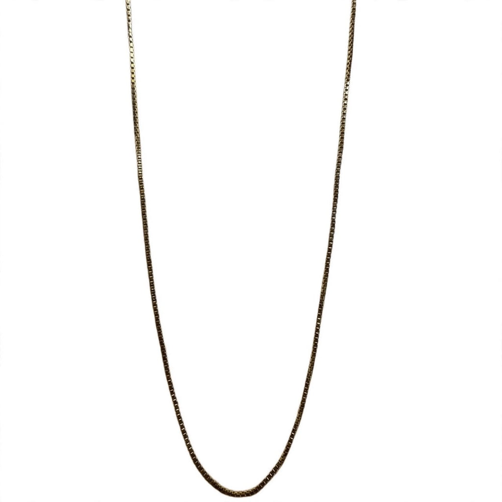 Box chain 14k pure gold Vintage 90s