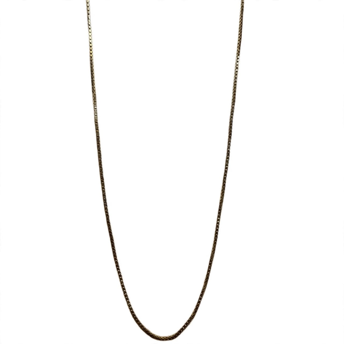 Box chain 14k pure gold Vintage 90s