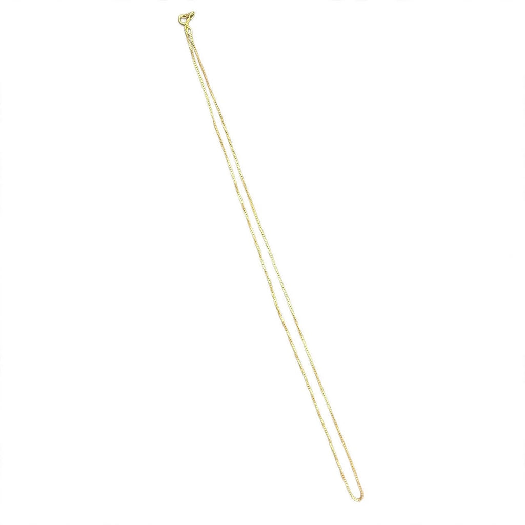 Box chain 14k pure gold Vintage 90s