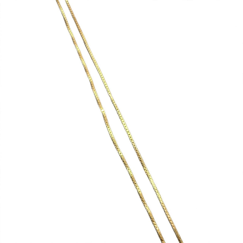 Box chain 14k pure gold Vintage 90s