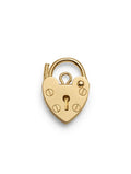 Lucchetto Cuore Padlock Pendant - 9K Solid Gold